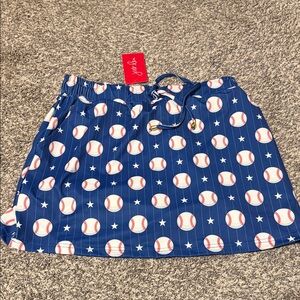 Jess Lea Baseball Print Women's Mini Skirt